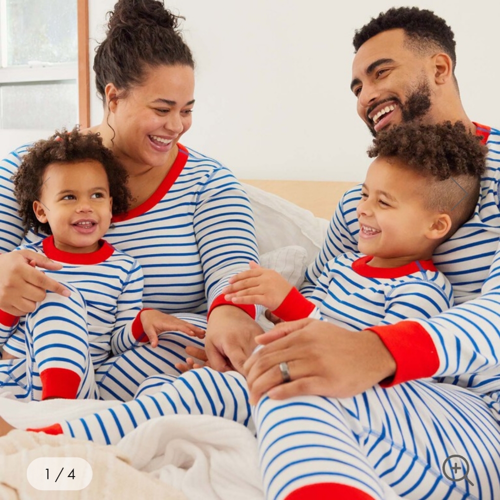IN SEARCH OF!Hanna Andersson pajama bottom Baltic blue stripe with orange cuffs